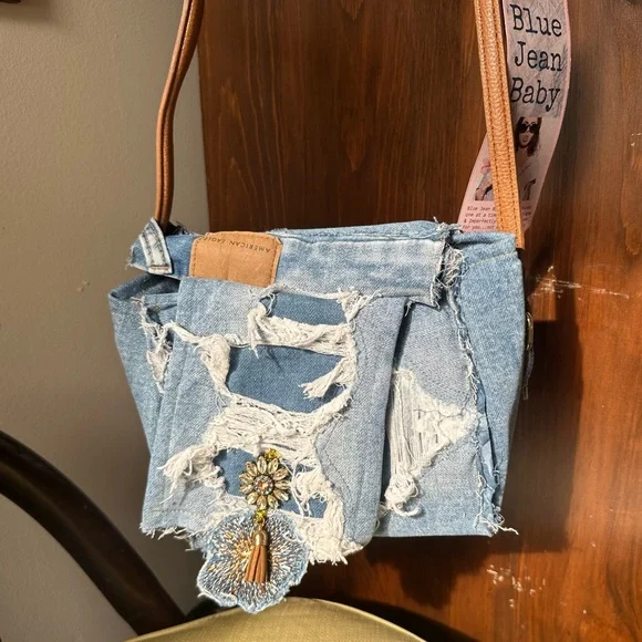 Blue jean bags on sale